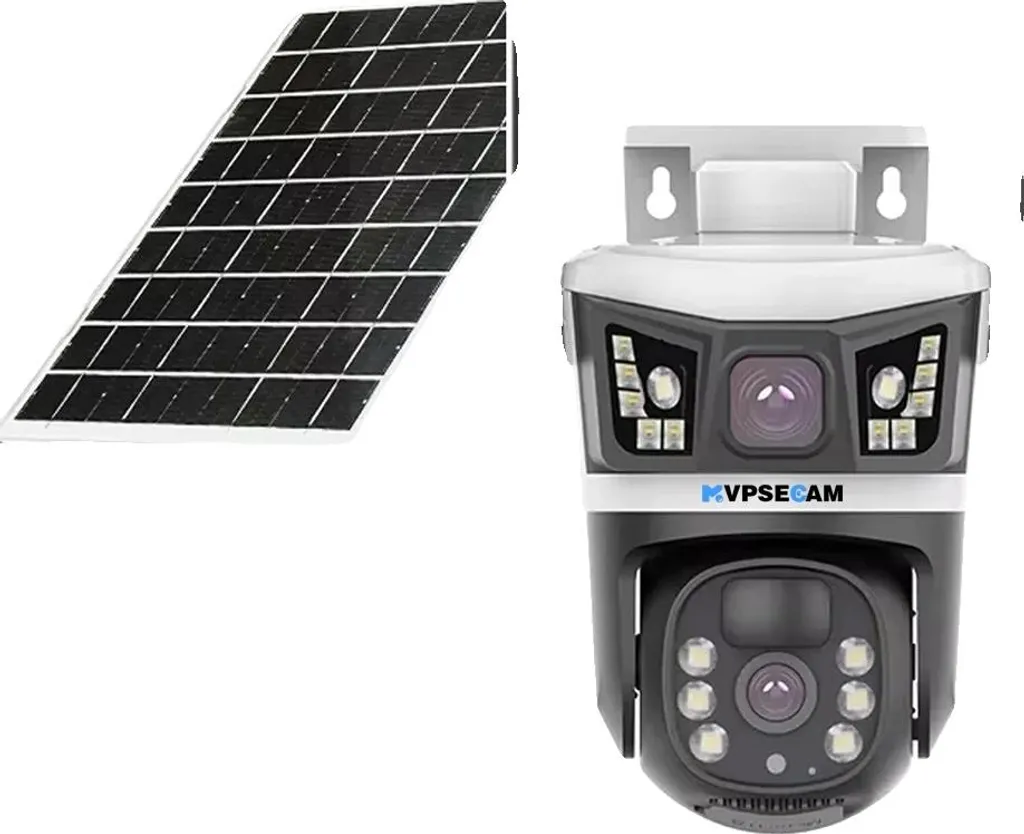 Caméra solaire 4G sans Wi-Fi V380 : surveillez partout sans électricité