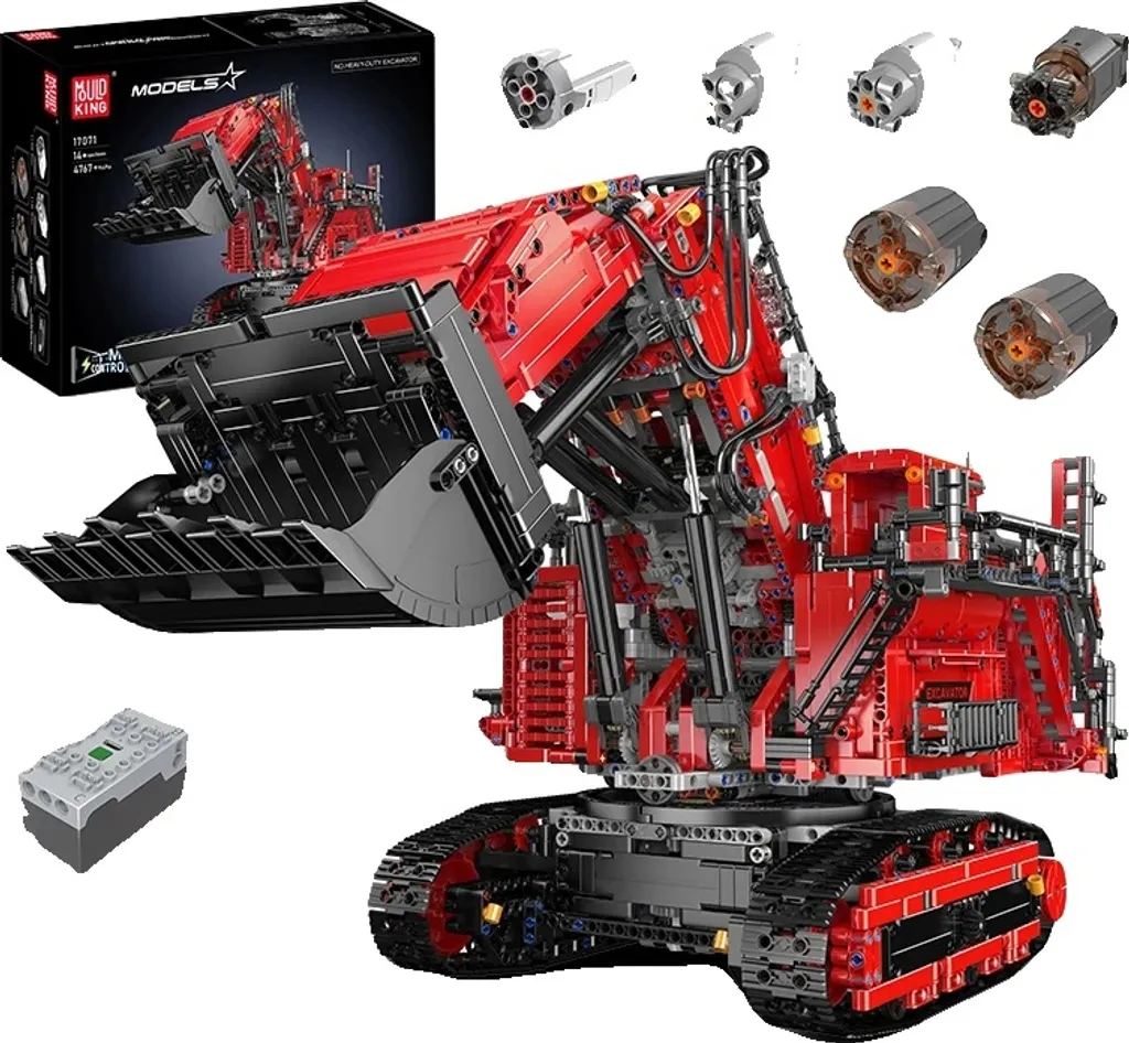 Pelleteuse télécommandée 4767 pièces en matériau écologique - Rouge 17071