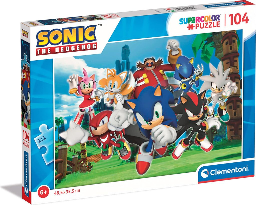 Clementoni Puzzlespiel Sonic, 104 Teile.