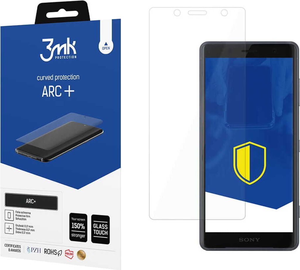3mk Display Schutzfolie ARC+ für Sony Xperia XZ2 Compact 0,17mm Self-Heal