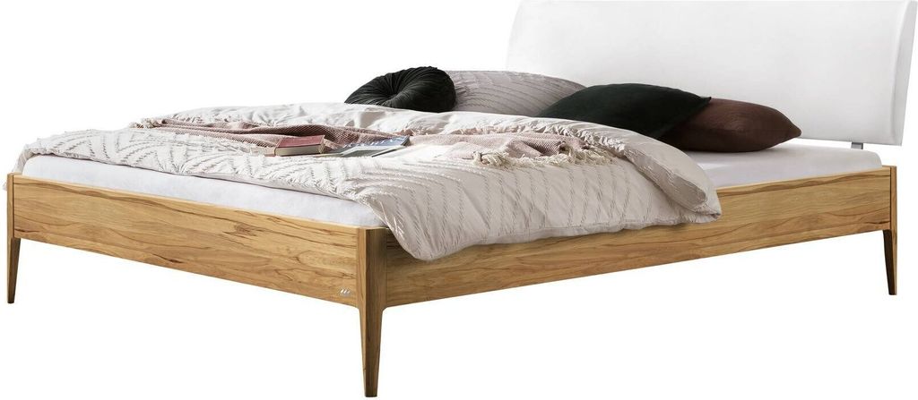 Hasena Lounge Sestola Bettgestell Massivholz Kopfteil gepolstert