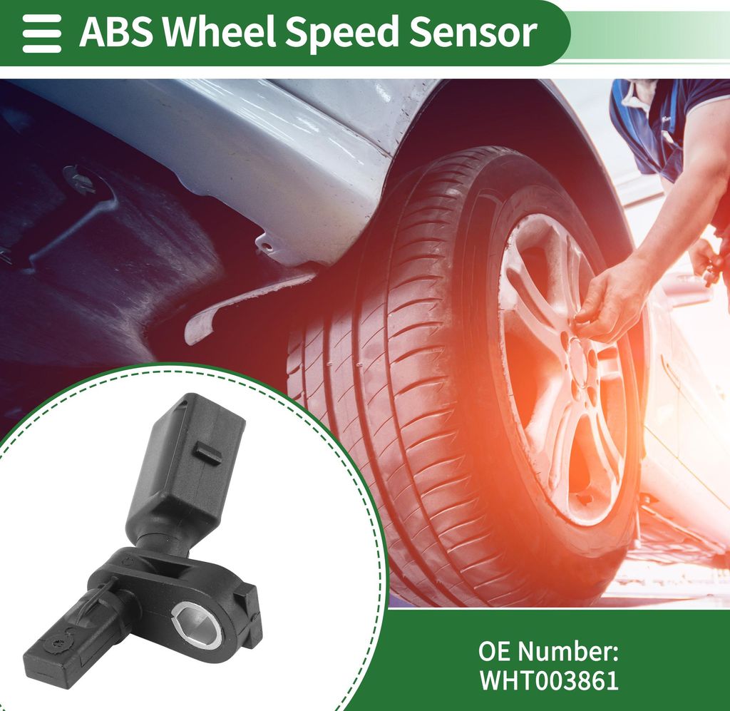 ABS Raddrehzahlsensor Vorne Links ABS Sensor Antiblockiersystem Sensor Nr. WHT003861/WHT003861A/WHT003861B für Audi A1 A3 TT Q3 für VW Polo Golf ...