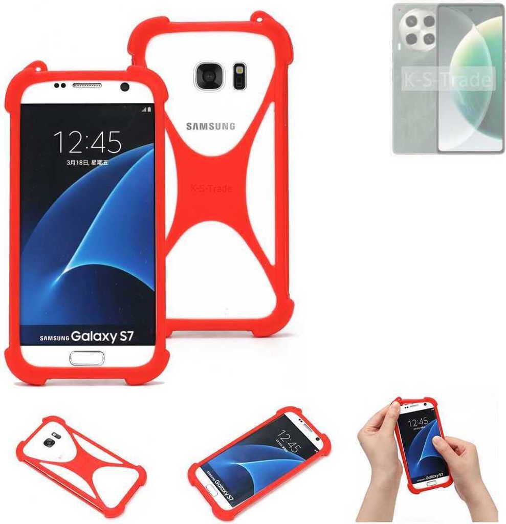 K-S-Trade Handy-Hülle kompatibel mit Tecno Camon 30 4G Schutz-Hülle Bumper Silikon Schutz Hülle Cover Case Silikoncase Silikonbumper TPU Softcase