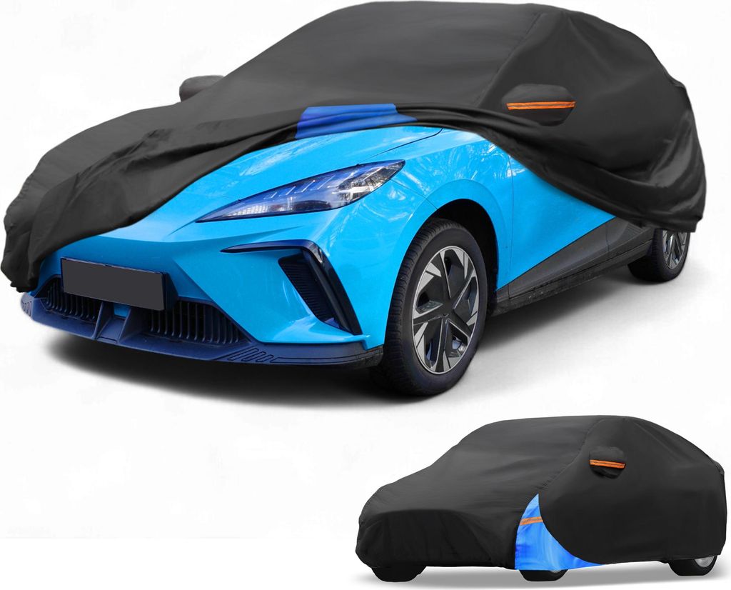 Autoabdeckung Wasserdicht Alle Wetter Automobil Au?en Anti-UV Sonne Regen Schutz Voll Au?enabdeckung fš¹r mg 4 210D Oxford Tuch Schwarz Blau mit ...