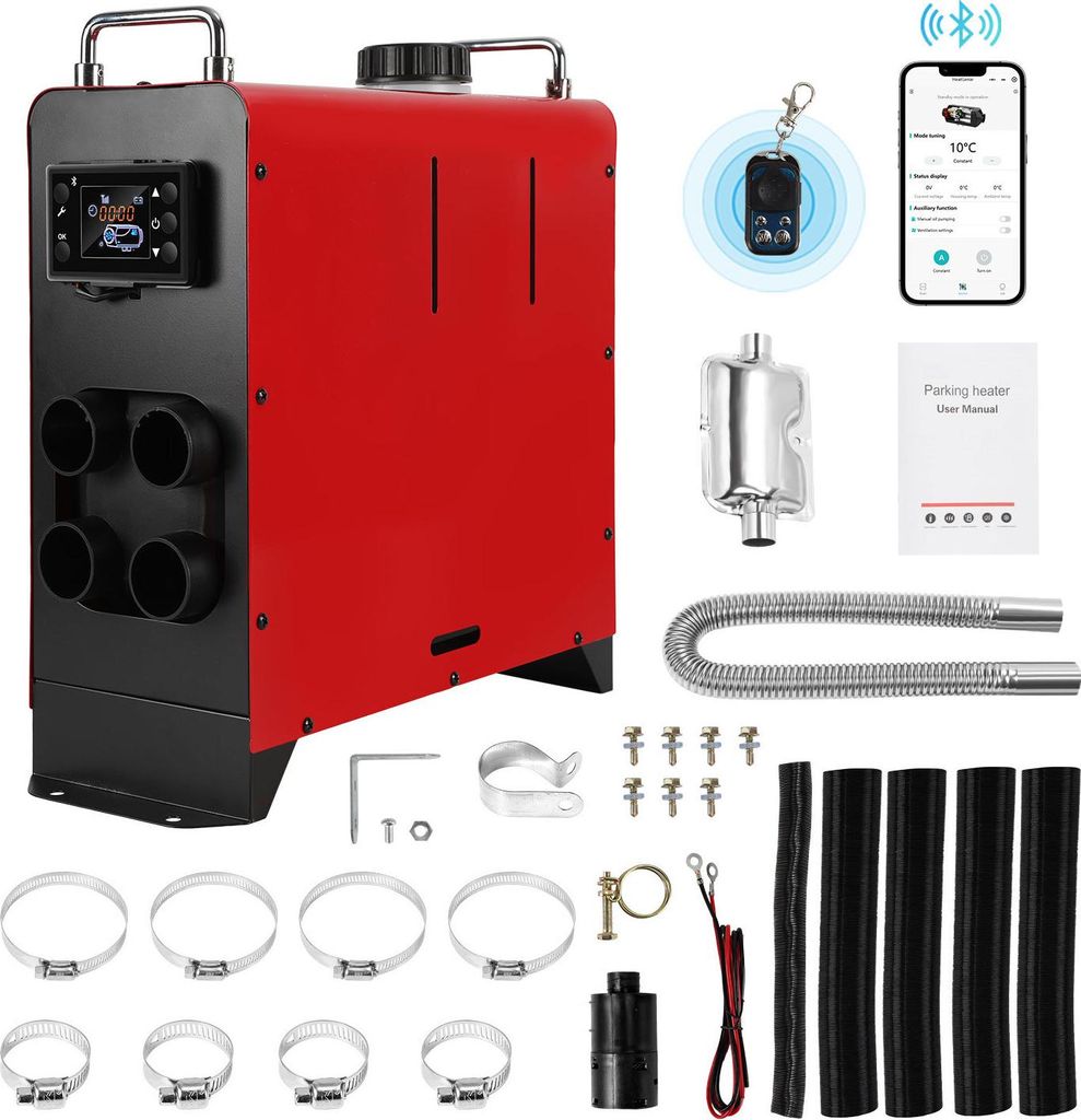 Ikodm, riscaldatore diesel ausiliario da 8 kW, 12V/24V, Immagine del prodotto 