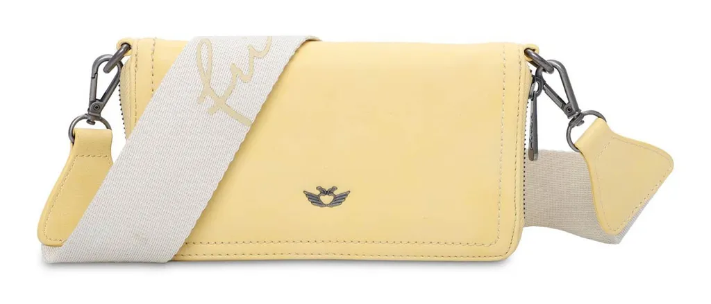 Porte-monnaie Fizz jaune clair Vintage Lou Wallet : compact et pratique