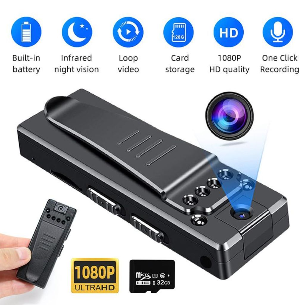 1080P Videokamera mit Nachtsicht, 1080P Körperkamera mit Produktbild 
