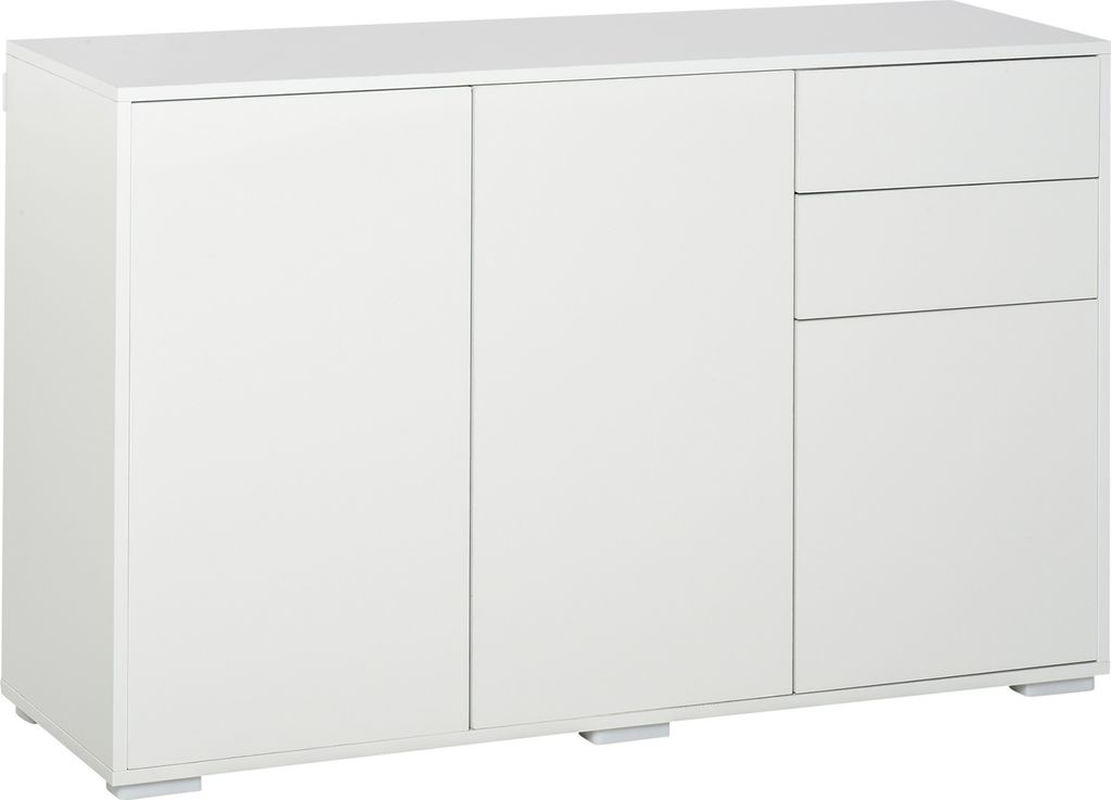HOMCOM Buffet meuble de rangement 2 tiroirs coulissants 3 Image du produit 
