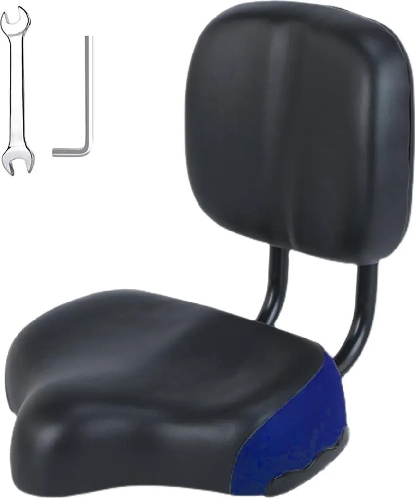 Grande selle de vélo confortable en mousse à mémoire de forme universelle