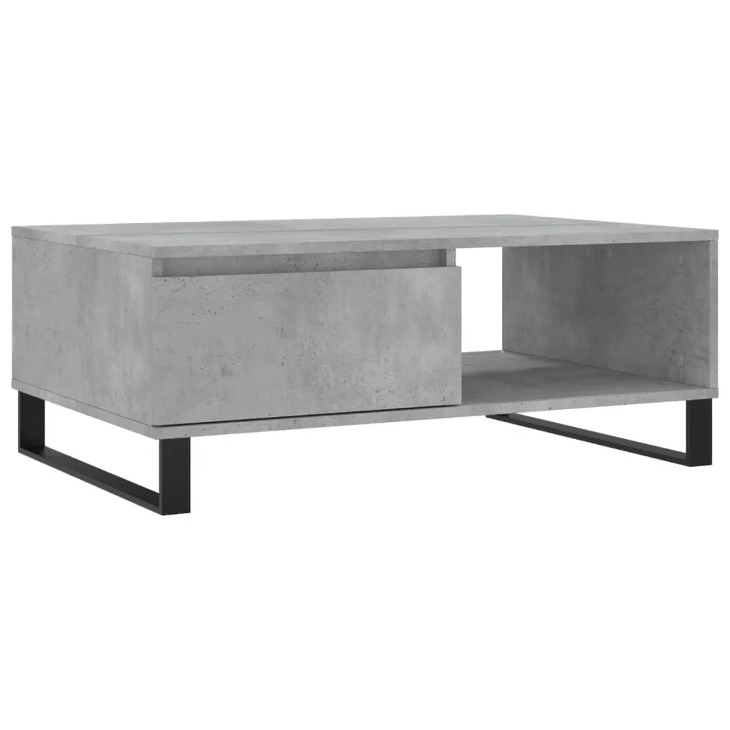 SYFAX Tavolino Multistrato Grigio Cemento 90x60x35cm - Alta Qualità