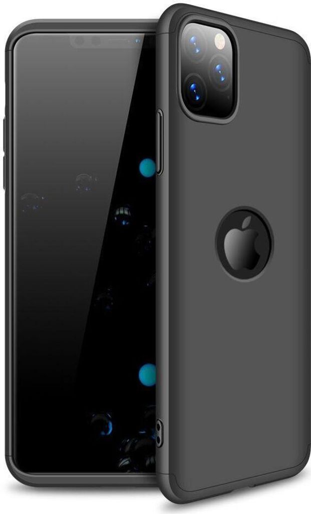 Hülle für iPhone 11 Pro Max 360 Grad Schutz mit Displayglas Schutzglas Bumper Cover iPhone 11 Pro Max Farbe: Rot