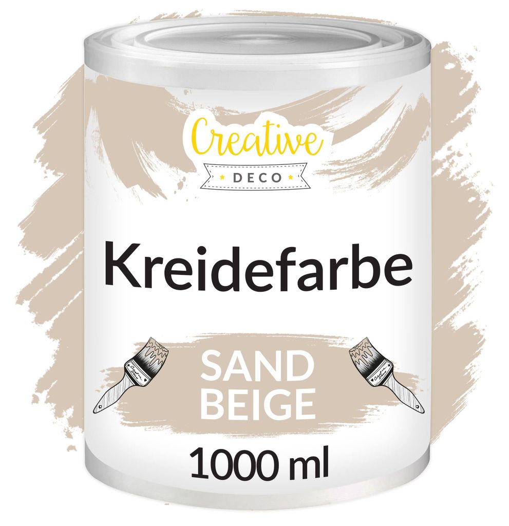 Creative Deco 1000 ml Zand Beige Krijt-Verf Productafbeelding 
