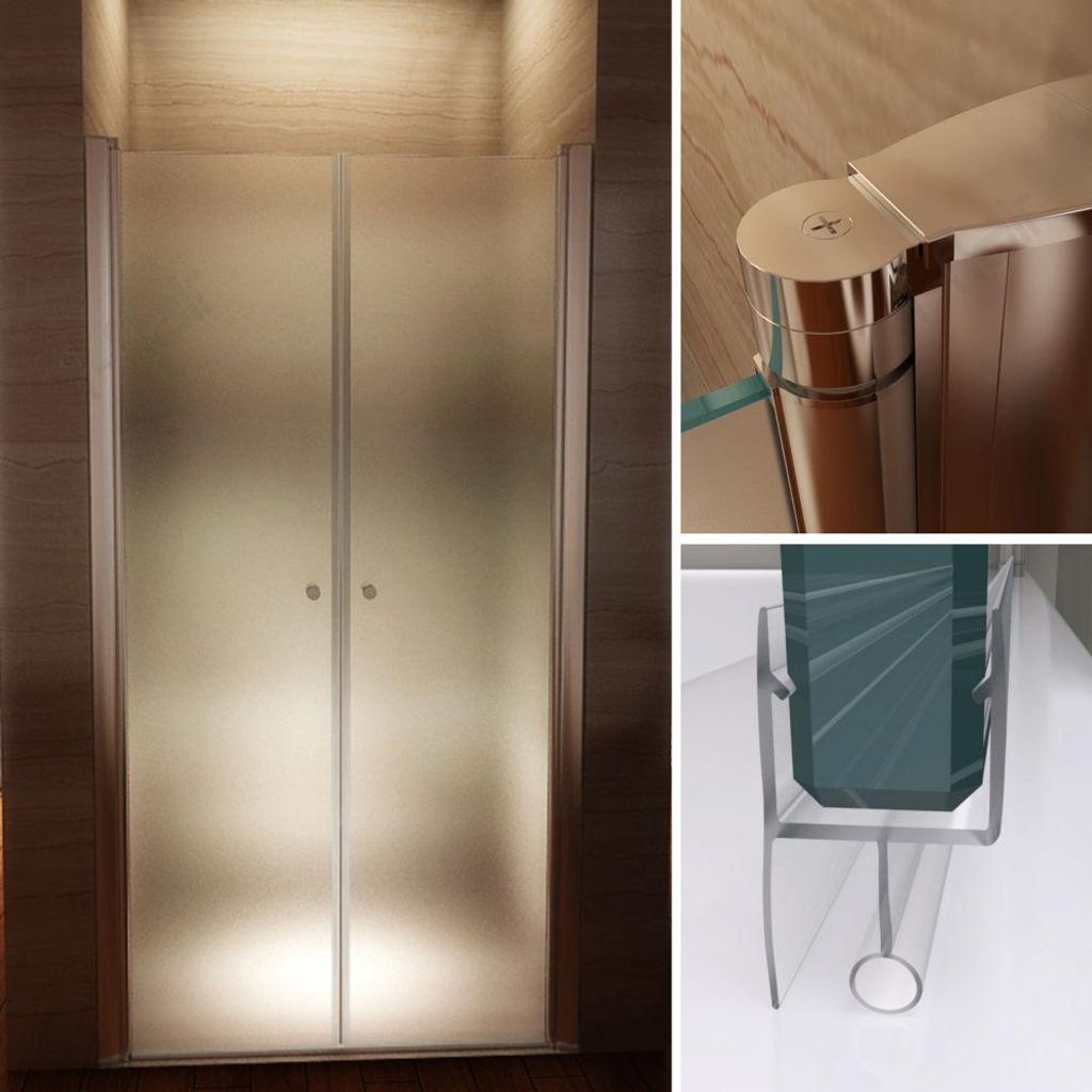 i-flair Duschtür 84-88 cm - Höhe: 185 cm, aus satiniertem 6 Produktbild 