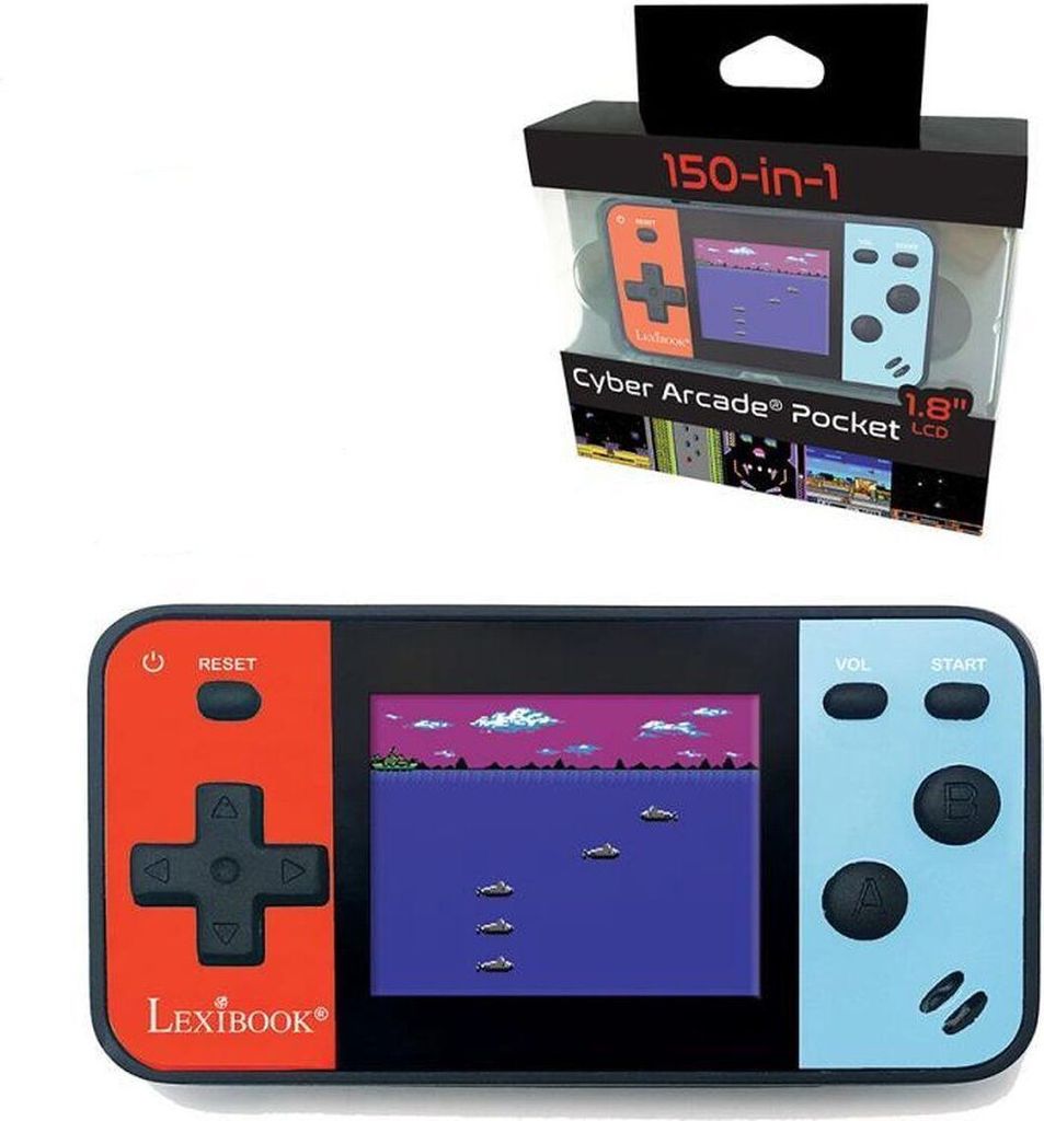 LEXIBOOK Mini Cyber Arcade tragbare Konsole - 1,8 '' Bildschirm - 150 Spiele