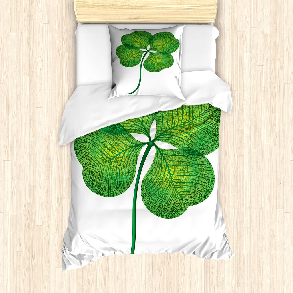 ABAKUHAUS Irlanda Mappa Federa Fodera Cuscino, Elementi grafici culturali, Copricuscino Quadrato Decorativo, 40 cm x 40 cm, Bianco Verde Oliva