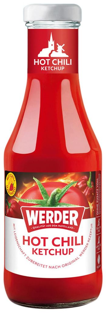 Werder Hot Chili Ketchup 450 ml – Feurig-scharfer Produktbild 