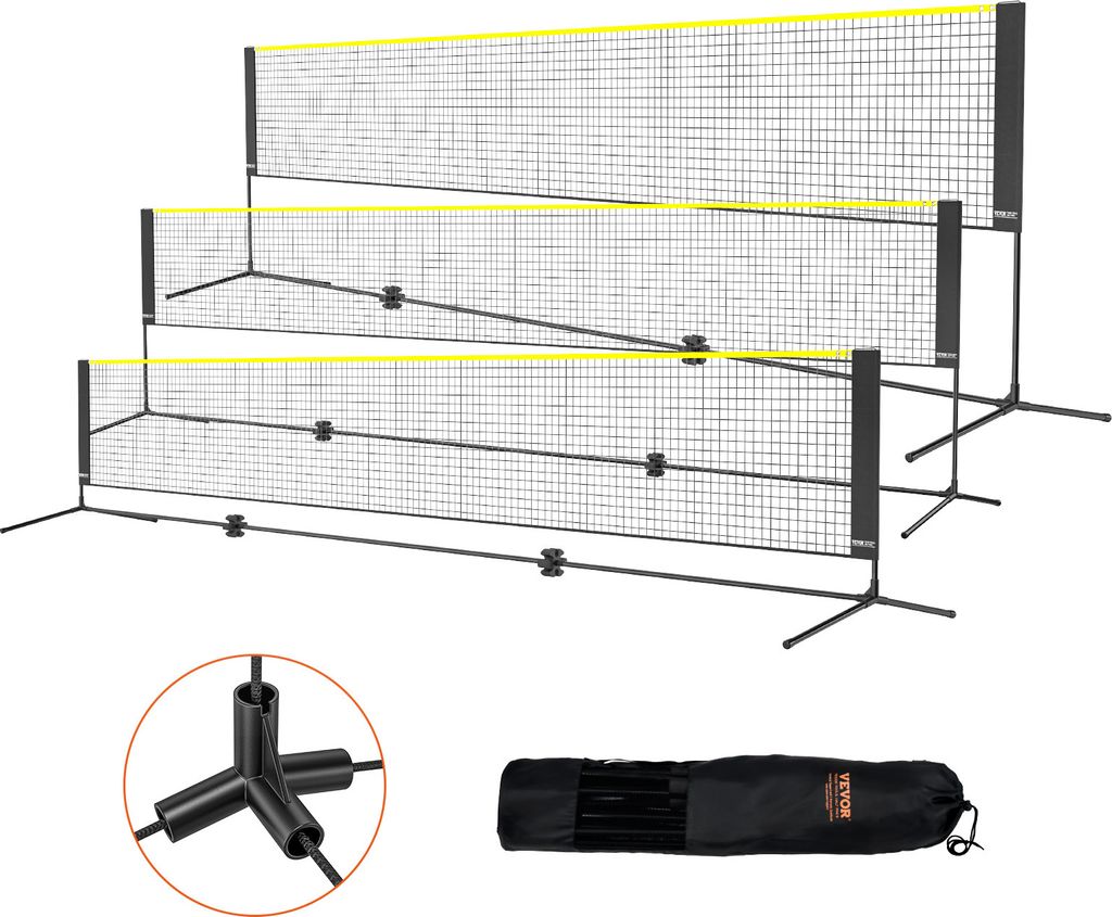 VEVOR Badmintonnetz, Höhenverstellbares Volleyballnetz, 510 Produktbild 1