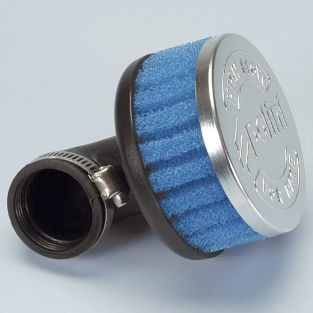 Filtre à air Polini 90° court Ø 34mm : solution pour espace restreint