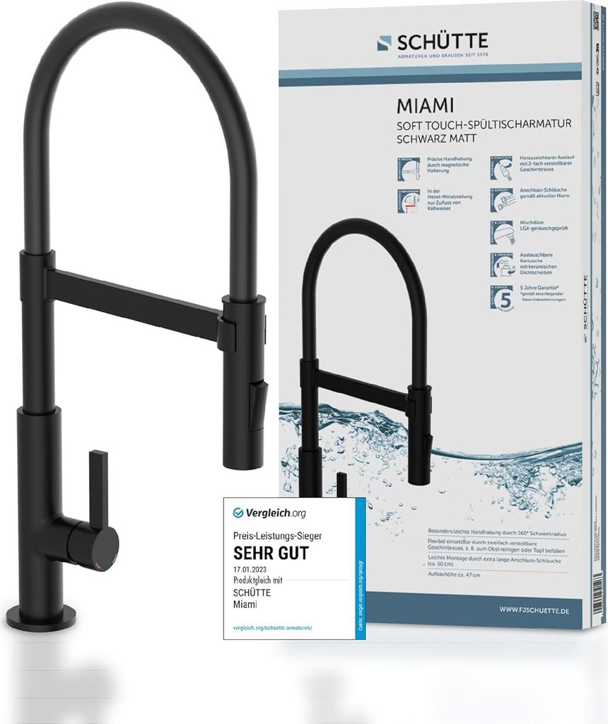 SCHÜTTE MIAMI drezová batéria čierna matná Obrázok produktu 29