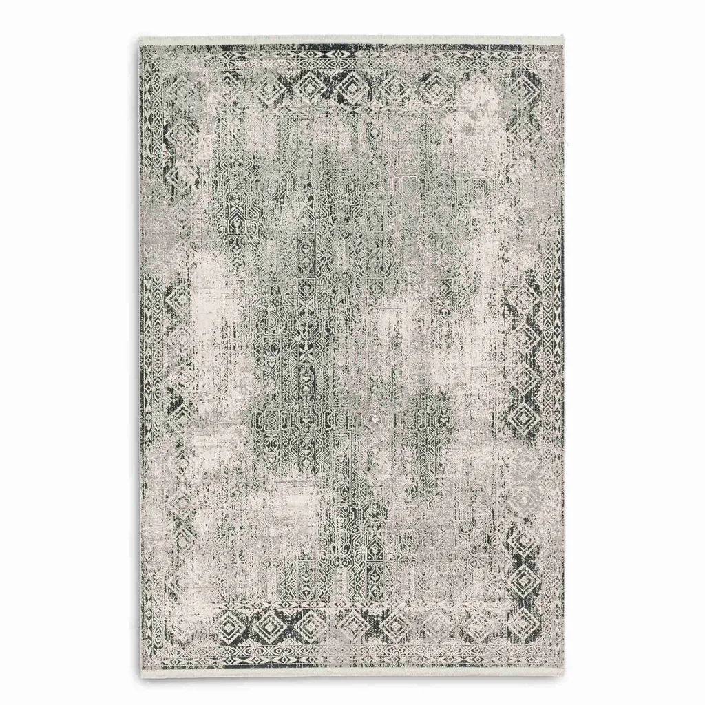 Tapis Astra Positano Gris 80x150 cm - Fibre Résistante et Entretien Facile