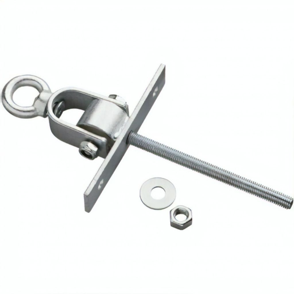 schaukelhaken mit Ösenmutter M12 x 160 mm silber verzinkt
