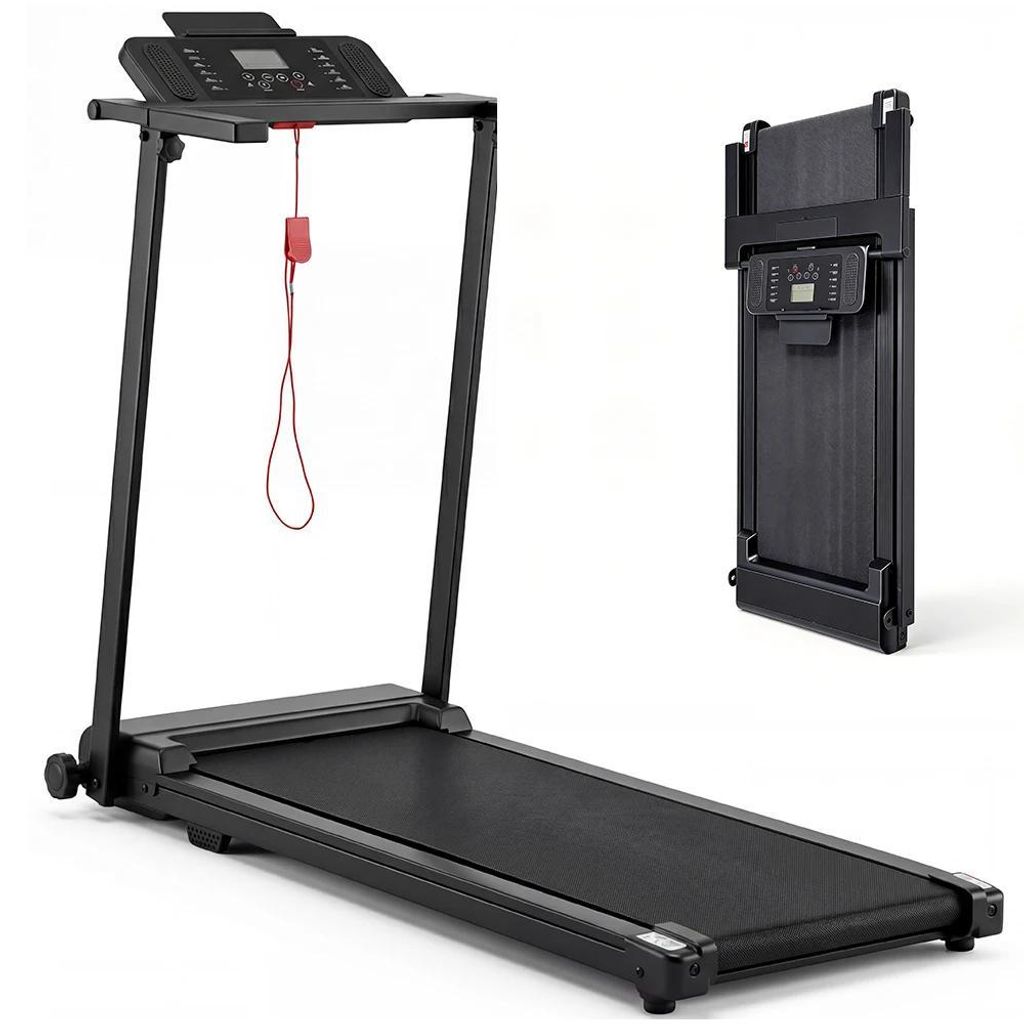 X2NC - Laufband - 2,5 PS leiser Motor - LED-Display - Verstellbare Steigung - Bluetooth - Klappbar - 120 kg Tragkraft - Schwarz