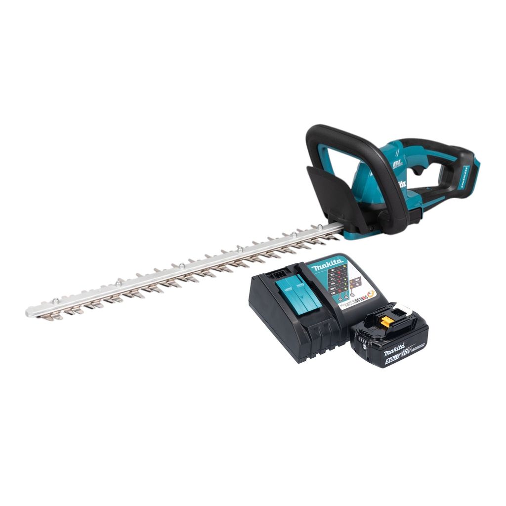 Makita DUH506RT - Lithium-Ionen Heckenschere (18 V, bürstenlos, 50 cm, Inklusive 1 Akku de 5,0 Ah und Ladegerät)