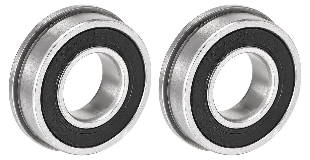 2 Stš¹ck F6004-2RS Flanschkugellager 20x42x12mm doppelt abgedichtete Chromstahllager