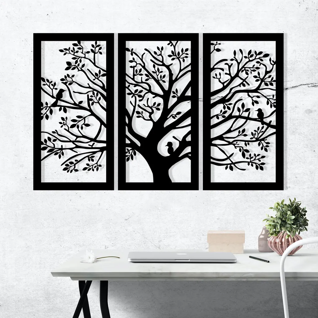 Décoration murale métal Wallity Arbol M124 : donnez du relief à vos murs