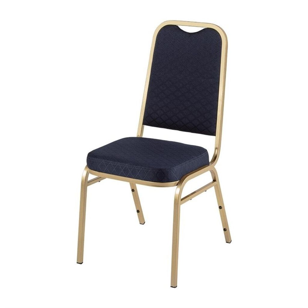 Bolero Bankettstühle mit quadratischer Lehne in blau