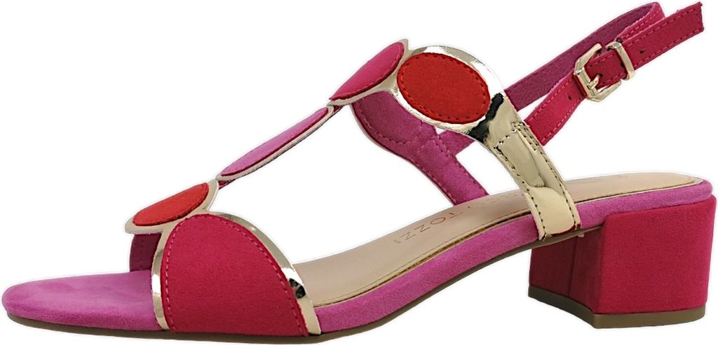MARCO TOZZI Damen Sandale Textil Sandalette Metallic Produktbild 12