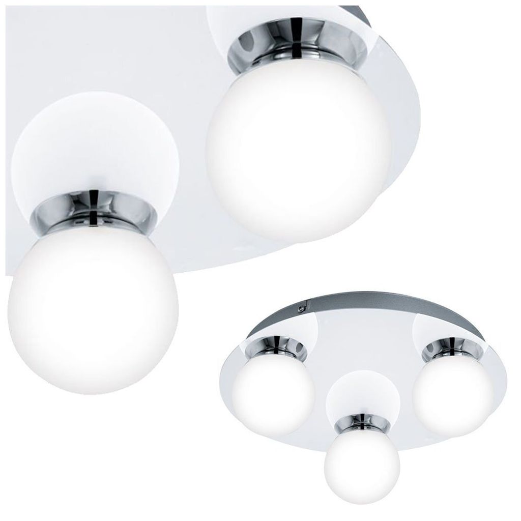 EGLO MOSIANO, 3 szt., LED, 3000 K, 1020 lm, IP44, Chrom, Zdjęcie produktu 