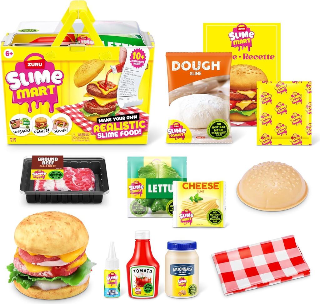 ZURU 15905A – Slime Mart Burger w koszyku na zakupy – śluz Zdjęcie produktu 
