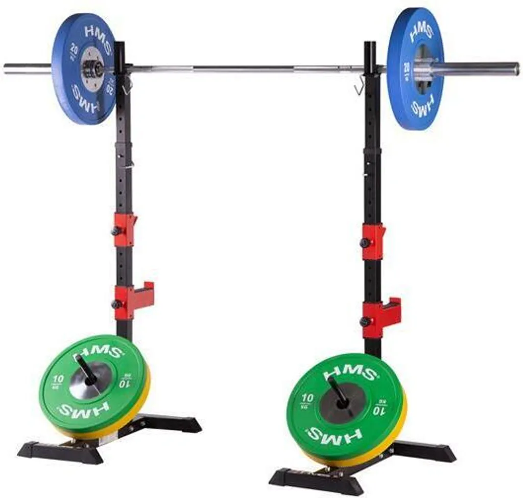 Support barre réglable HMS STR25 en acier avec hauteur modulable noire - 8
