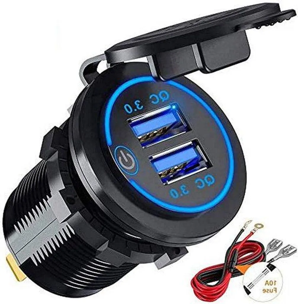 Adaptateur USB Voiture Double Port 4.2A pour Charger Tablettes et Mobiles