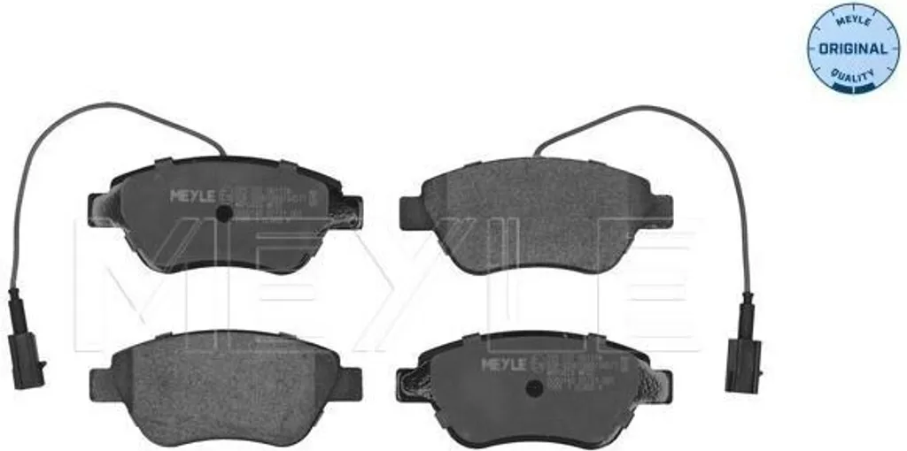 Plaquettes de frein avant MEYLE 025 237 0617/W pour Fiat et Alfa Romeo