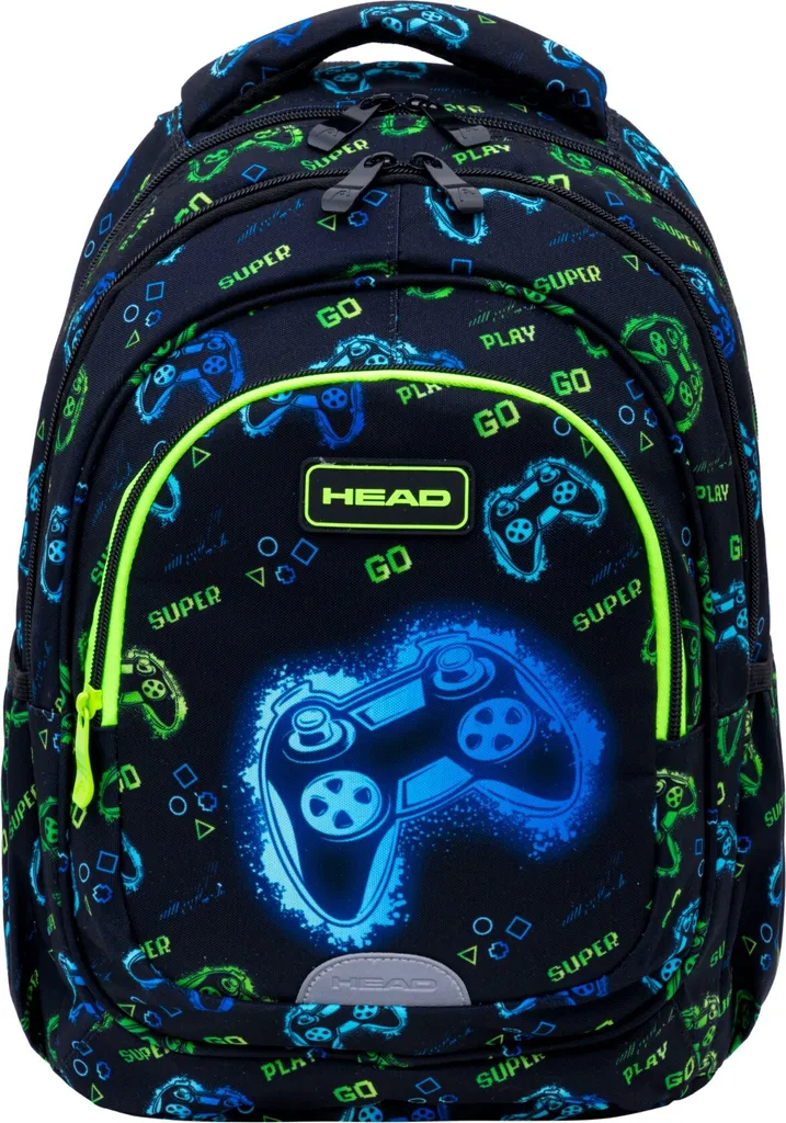 Sac à dos Astra Schulrucksack Go Playing Neon Head pour l'école