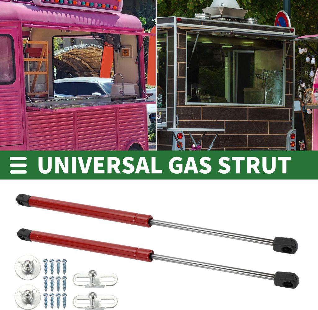 Universal Lift Supports Struts Gas Spring 17inch/430mm 90lb/400N/40kg Rot für Auto Deckel Boot Luke Dachfenster Deckel Unter Bett Hebe Werkzeugkas...