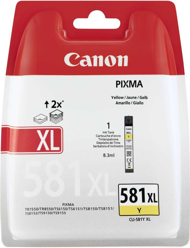 Canon CLI-581Y XL - 8,3 ml - vekos XL - lt Obrázok produktu 