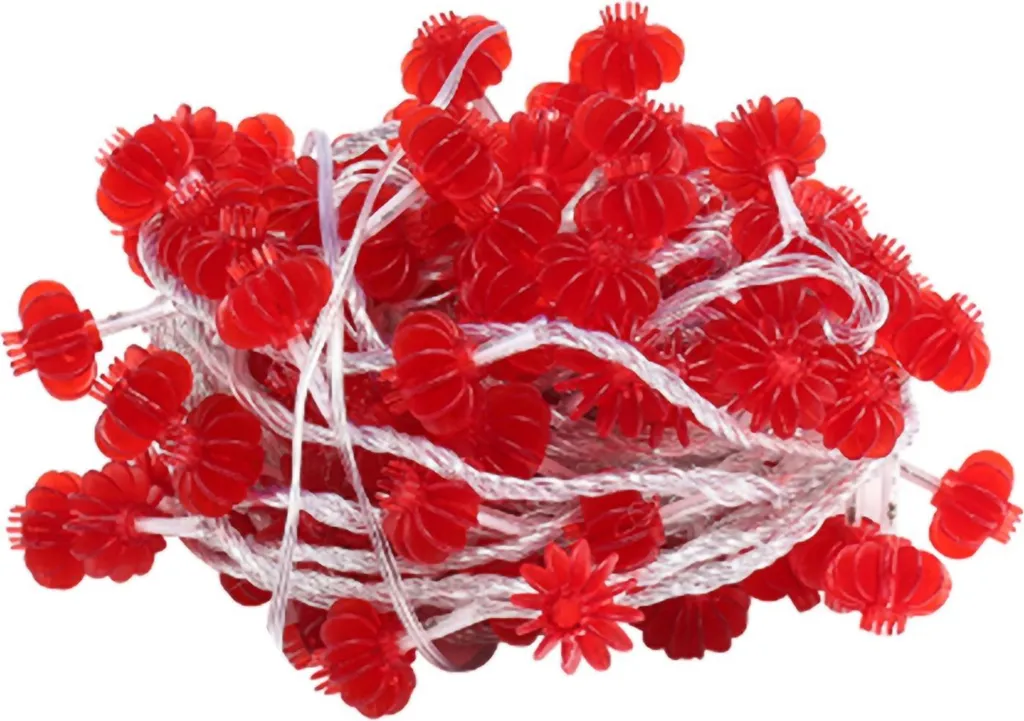 Luci LED Capodanno Cinese 3m - Lanterne Rosse Impermeabili PVC