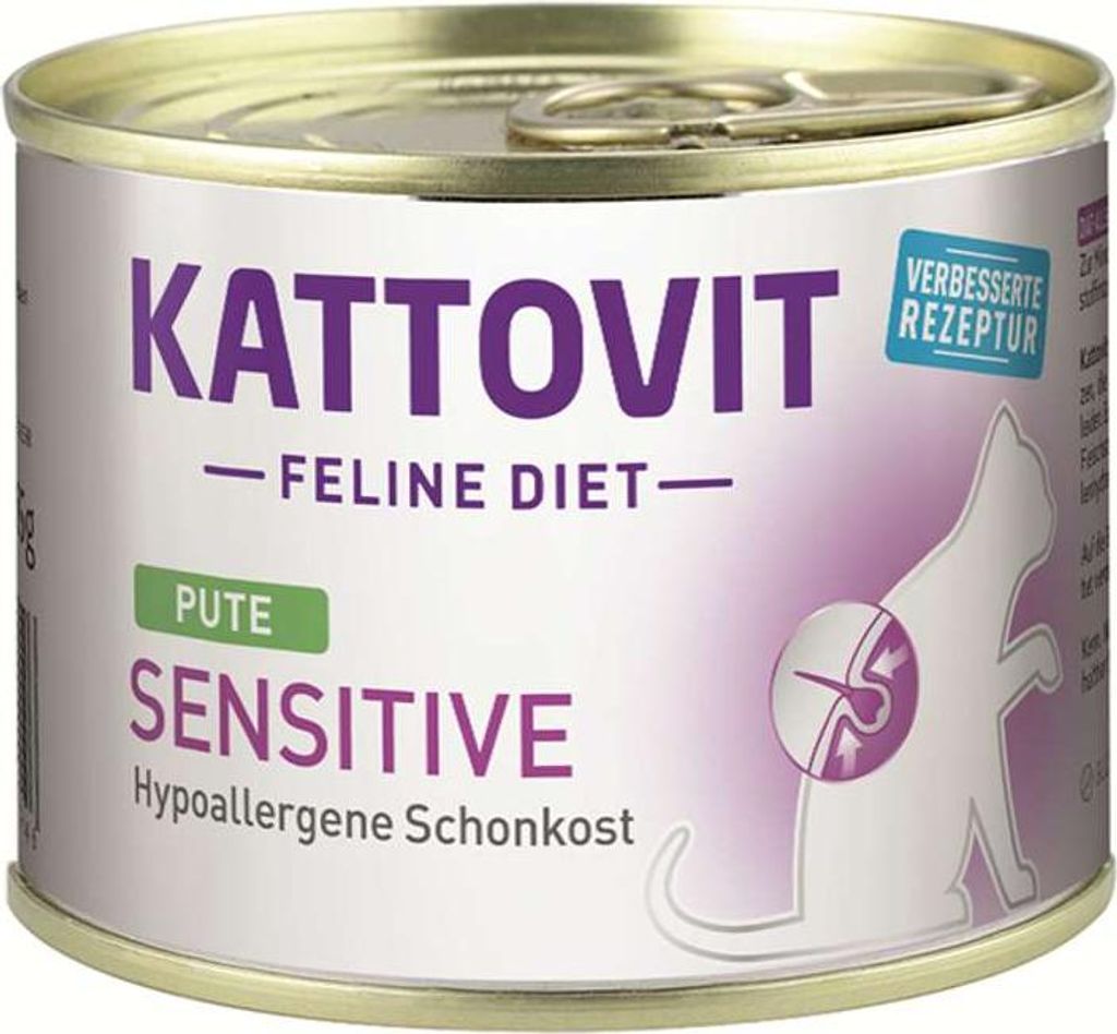 Kattovit - Feline Diet Sensitive 12x185g | Pute
