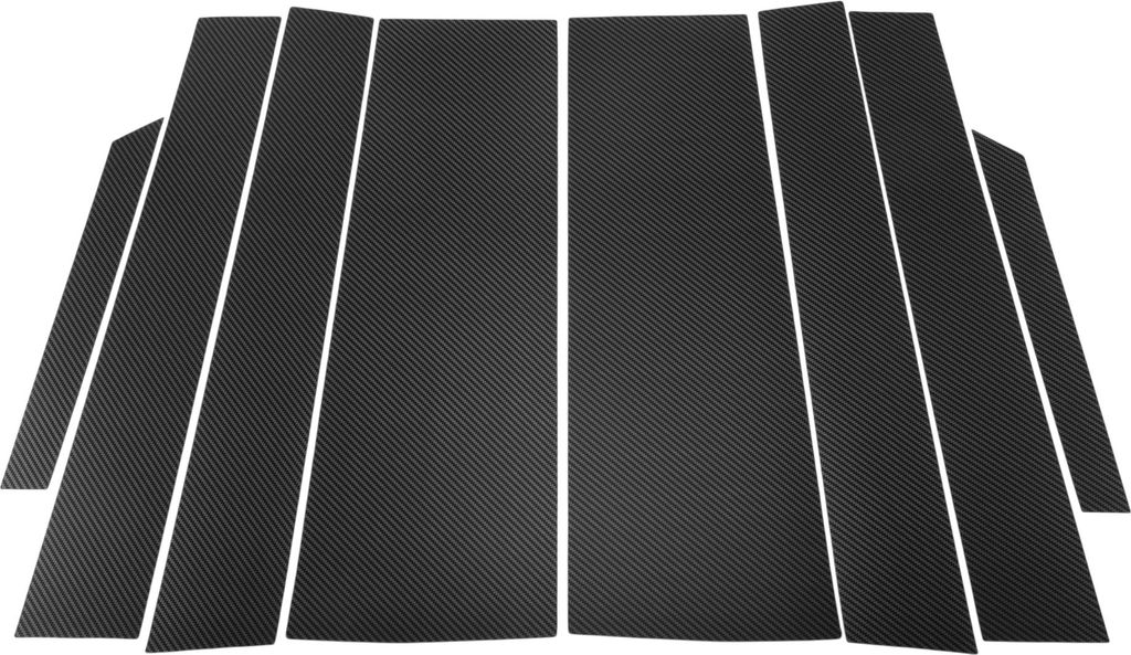 8 Stück Front Hinten Links Rechts Türpfosten Fensterleiste für Toyota Noah R70 2008-2013 Kunststoff Carbon Fiber