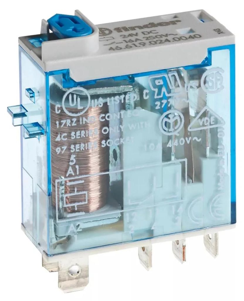 F46-61-9-024-0040 Relais industriel 16A 1P 24V DC pour Image du produit 