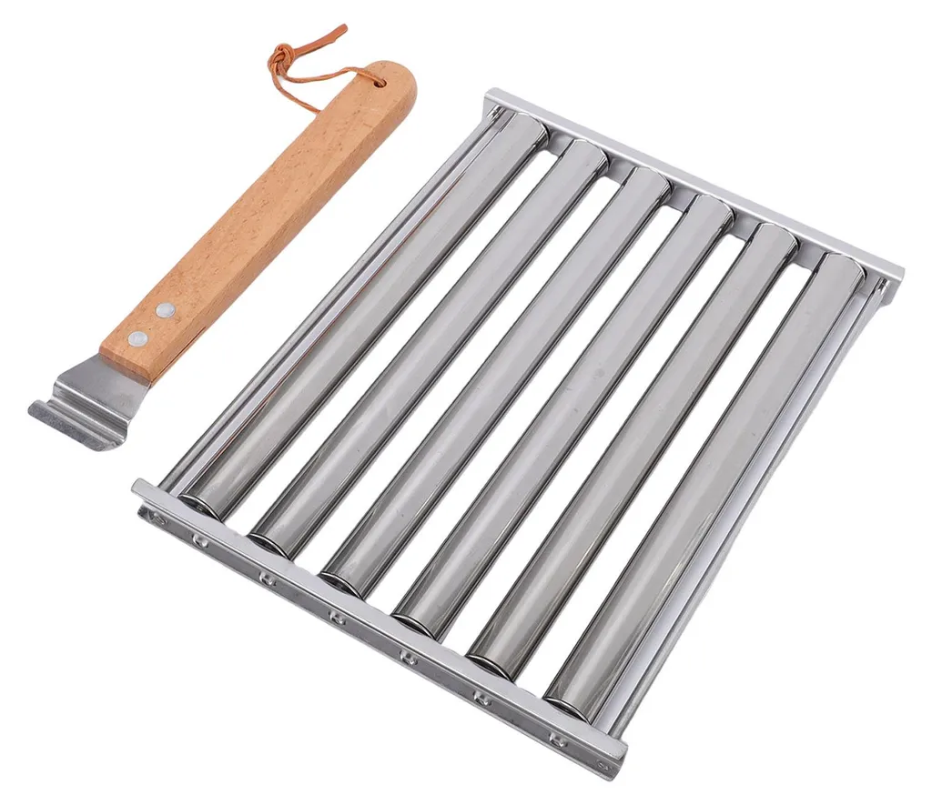 Grille hot-dog anti-brûlure en inox pour une cuisson enfin homogène