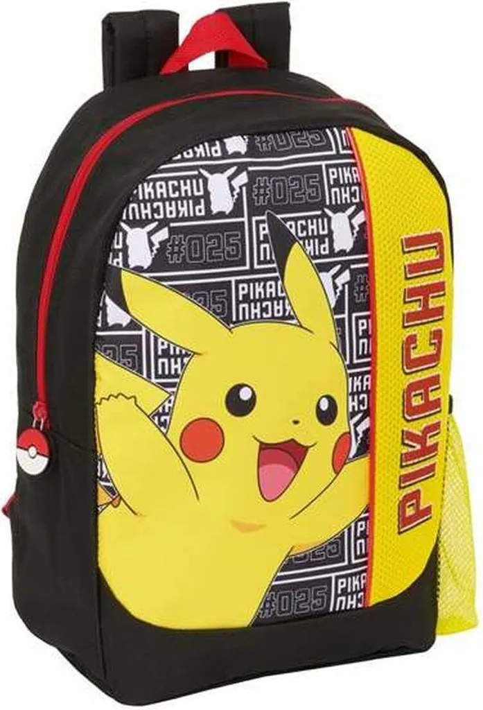 Zaino Junior Pokemon Nero Taglia Unica - Organizzazione Perfetta by Safta