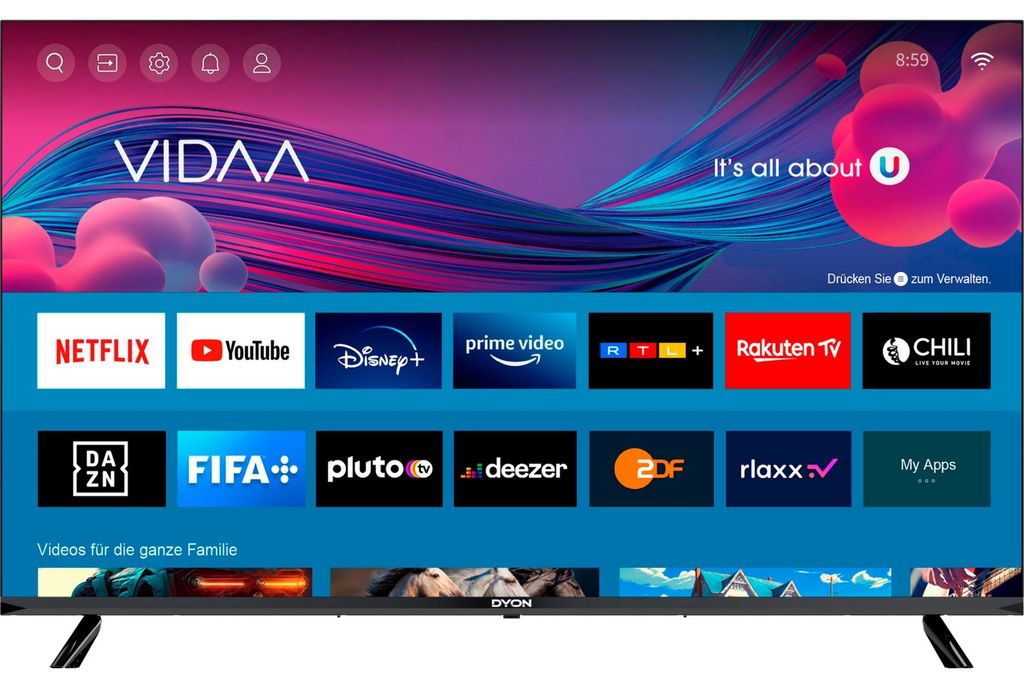 Dyon Smart 43 VX, 109,2 cm (43"), 1920 x 1080 px, LED, Zdjęcie produktu 