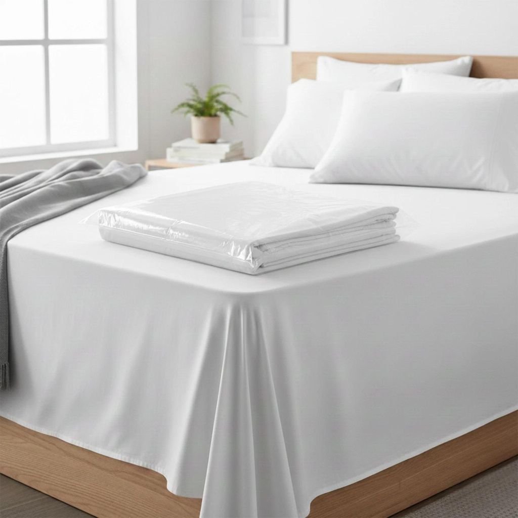 Hotel Bettlaken 200x200 cm ohne Gummizug 100% BAUMWOLLE