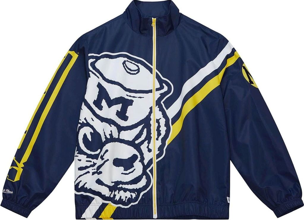 M&N Exploded Logo Warm Up Jacke University of Michigan - XL