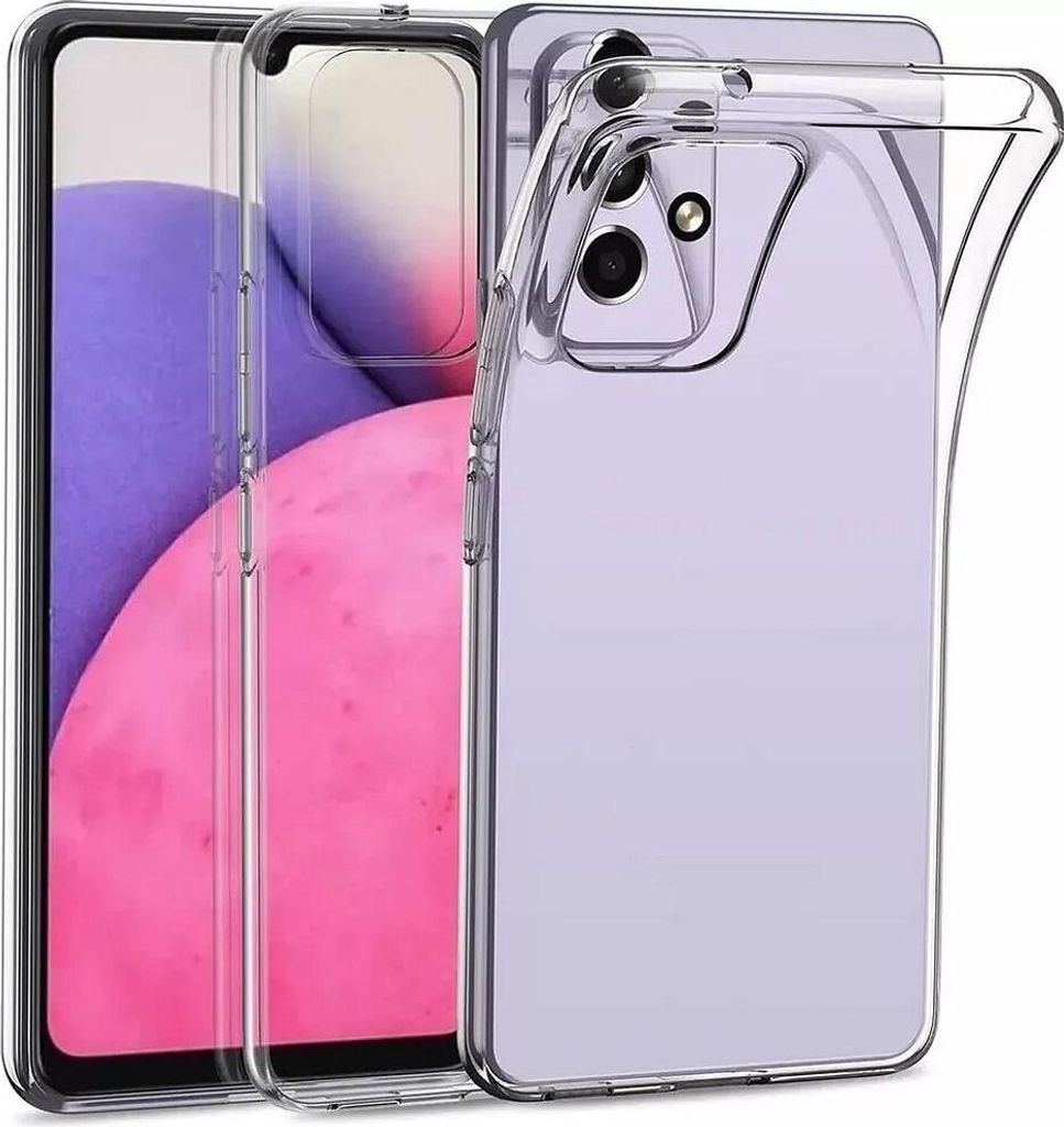 BACK CASE Ultra Slim 0,3mm passend für SAMSUNG Galaxy A23 5G Transparent