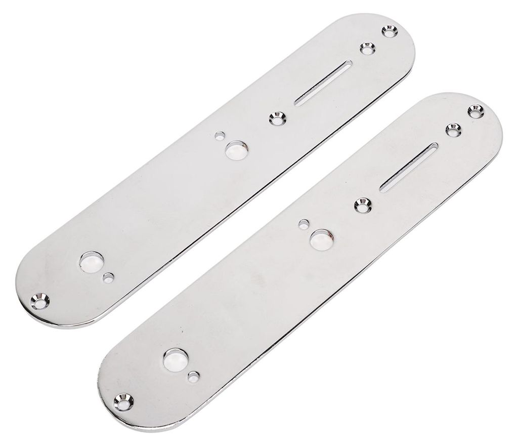 2 Stück 7 mm Metall-Kontrollplatten für E-Gitarren als Ersatzteil
